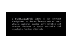 Subluxation