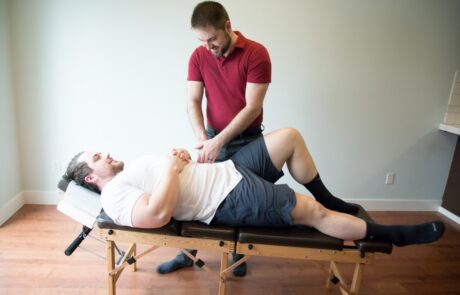 Adjustment on Thuli Tour Chiropractic Table